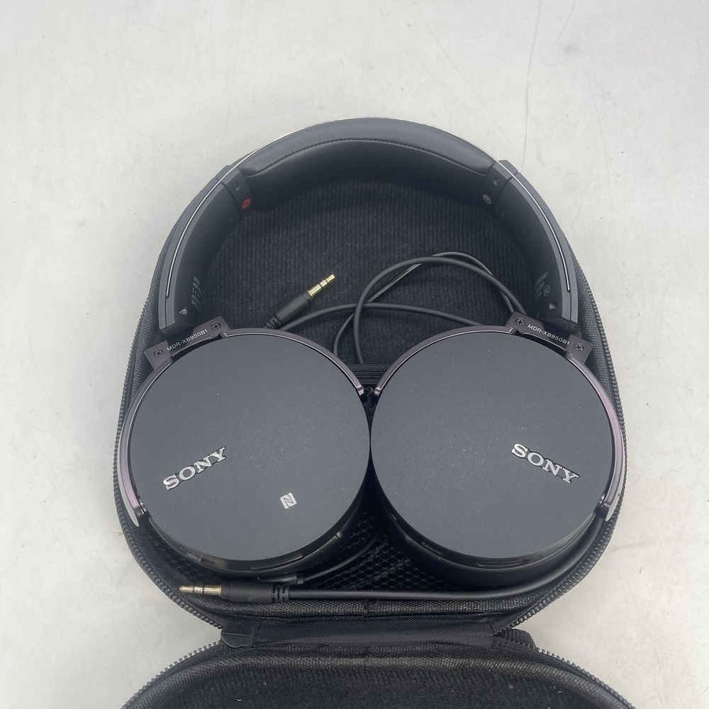 SONY MDR-XB950BT Bass Boost Bluetooth Wireless Headphones Over-Ear Tested Works